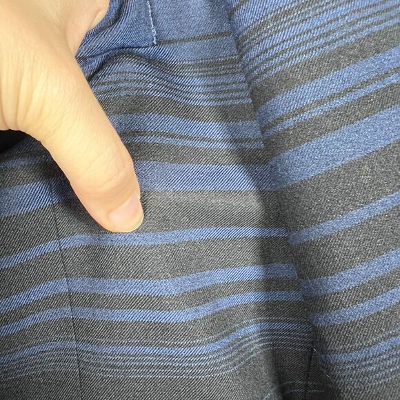 Robert Graham Mens Blazer 40 Classic Fit Wool Striped Ombre Sport Coat Navy - Picture 4 of 13